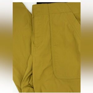 Eddie Bauer Hiking Pants Ankle Length Women's 6 Mustard Yellow Gorpcore Outdoor